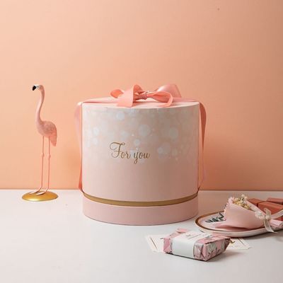Сусального золота бумажной коробки высоты 19cm Dia 20cm штемпелевать цилиндрического горячий