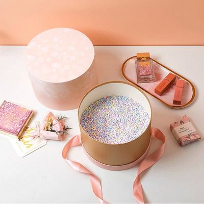 Сусального золота бумажной коробки высоты 19cm Dia 20cm штемпелевать цилиндрического горячий