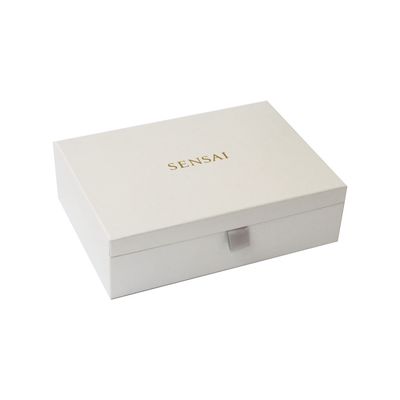 Белизна повторно использовала косметические подарочные коробки 25*20.5*7.5cm для духов сливк глаза