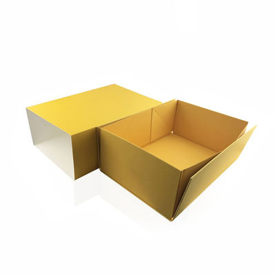 Желтые 31*20*7cm косметические подарочные коробки подгоняли логотип для сливк стороны
