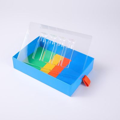 Подарочная коробка благоуханием цвета CMYK Handmade с окном ЛЮБИМЦА 4 полостей ясным