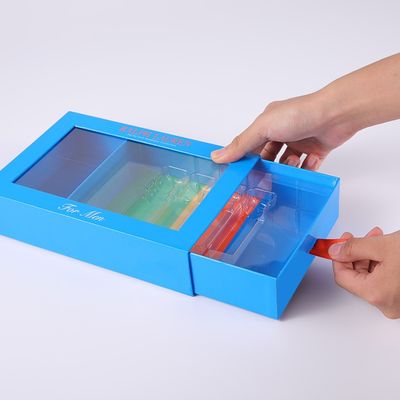 Подарочная коробка благоуханием цвета CMYK Handmade с окном ЛЮБИМЦА 4 полостей ясным