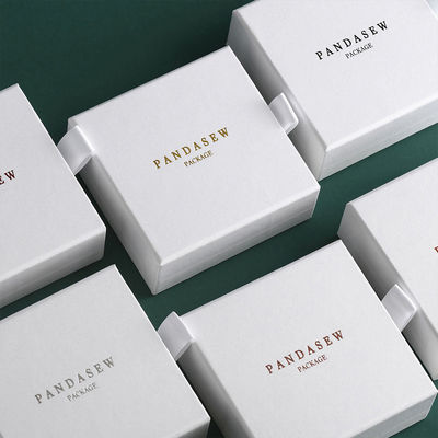 OEM Welcome Drawer Type Cardboard Jewelry Packaging Box For Necklace