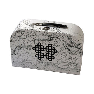 Корзина подарочной коробки чемодана хранения Keepsake карты декоративная с крышкой