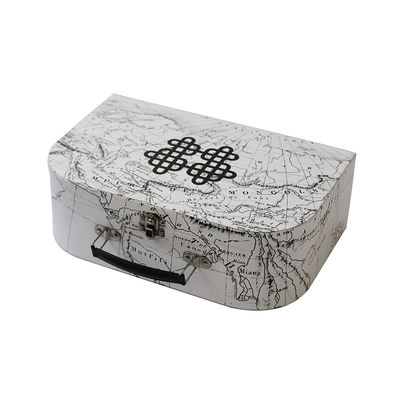 Корзина подарочной коробки чемодана хранения Keepsake карты декоративная с крышкой